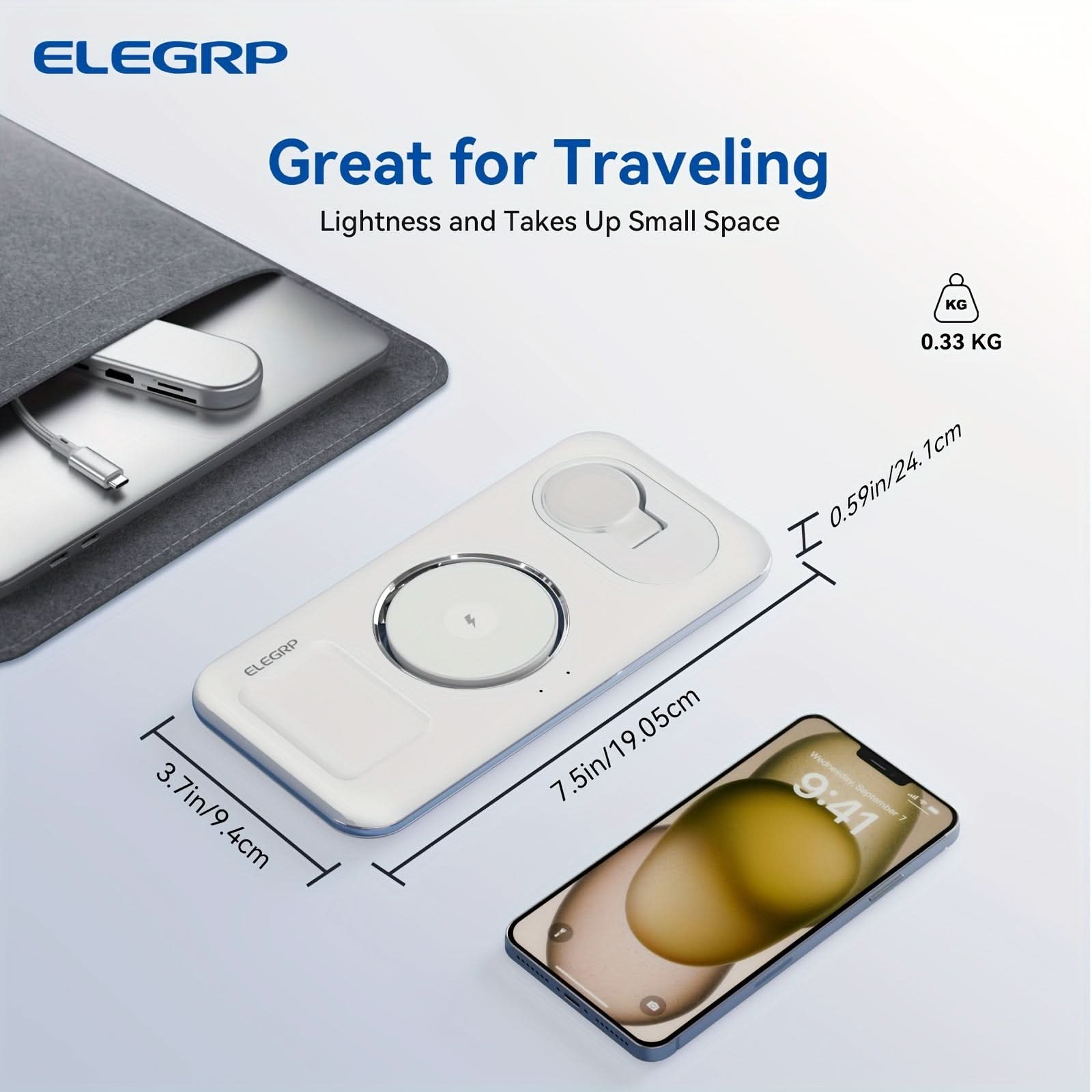 3-in-1 MagSafe Wireless Charging Station for Apple Devices
