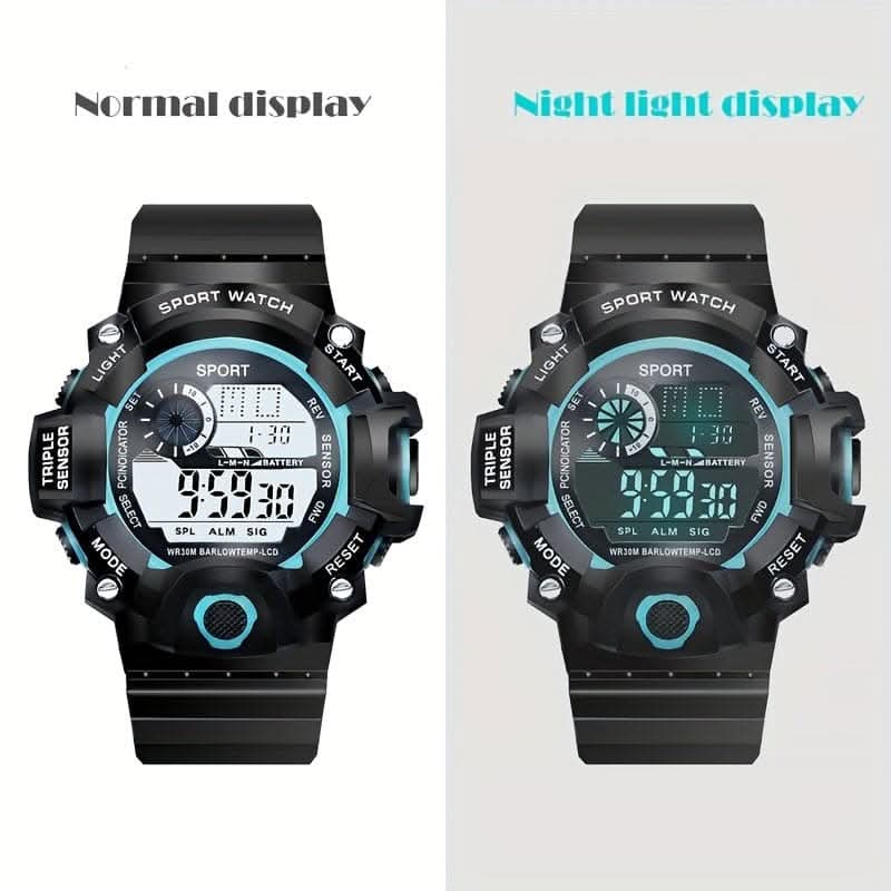 Trendy Men's Multi-Functional Electronic Watch