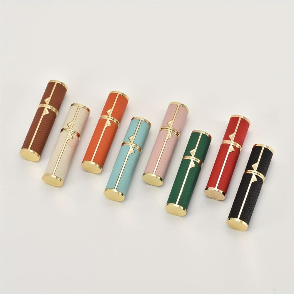 5ml Refillable Leather Perfume Atomizer - Leak-Proof Travel Spray Bottle