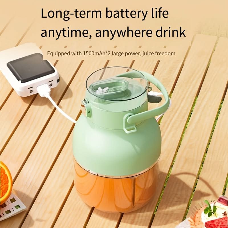 Portable Electric Juice Cup – 800ml USB Rechargeable Juicer Blender