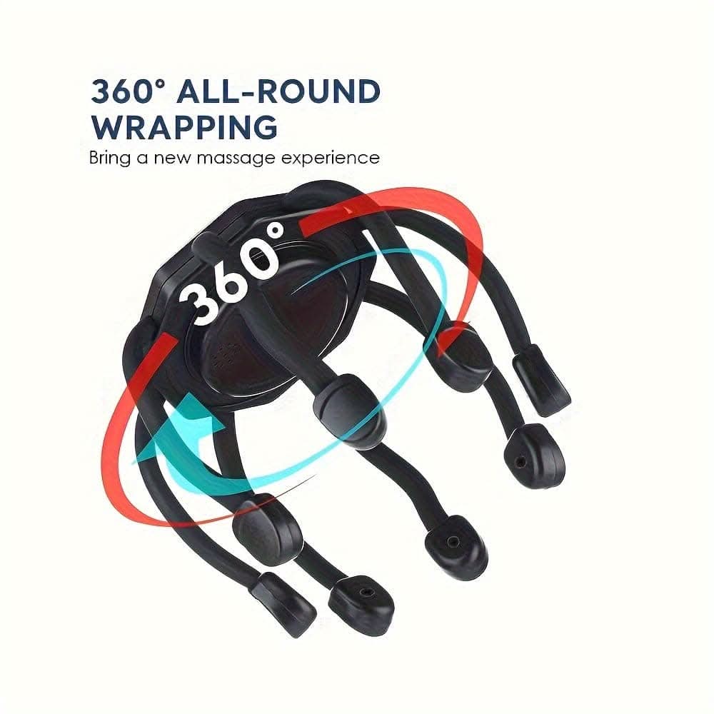 Cordless Electric Scalp Massager – 360° Portable Relaxation Tool