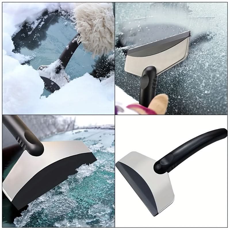 Car Ice Scraper Shovel  – Heavy-Duty Plastic Snow Remover for Windshield & Windows