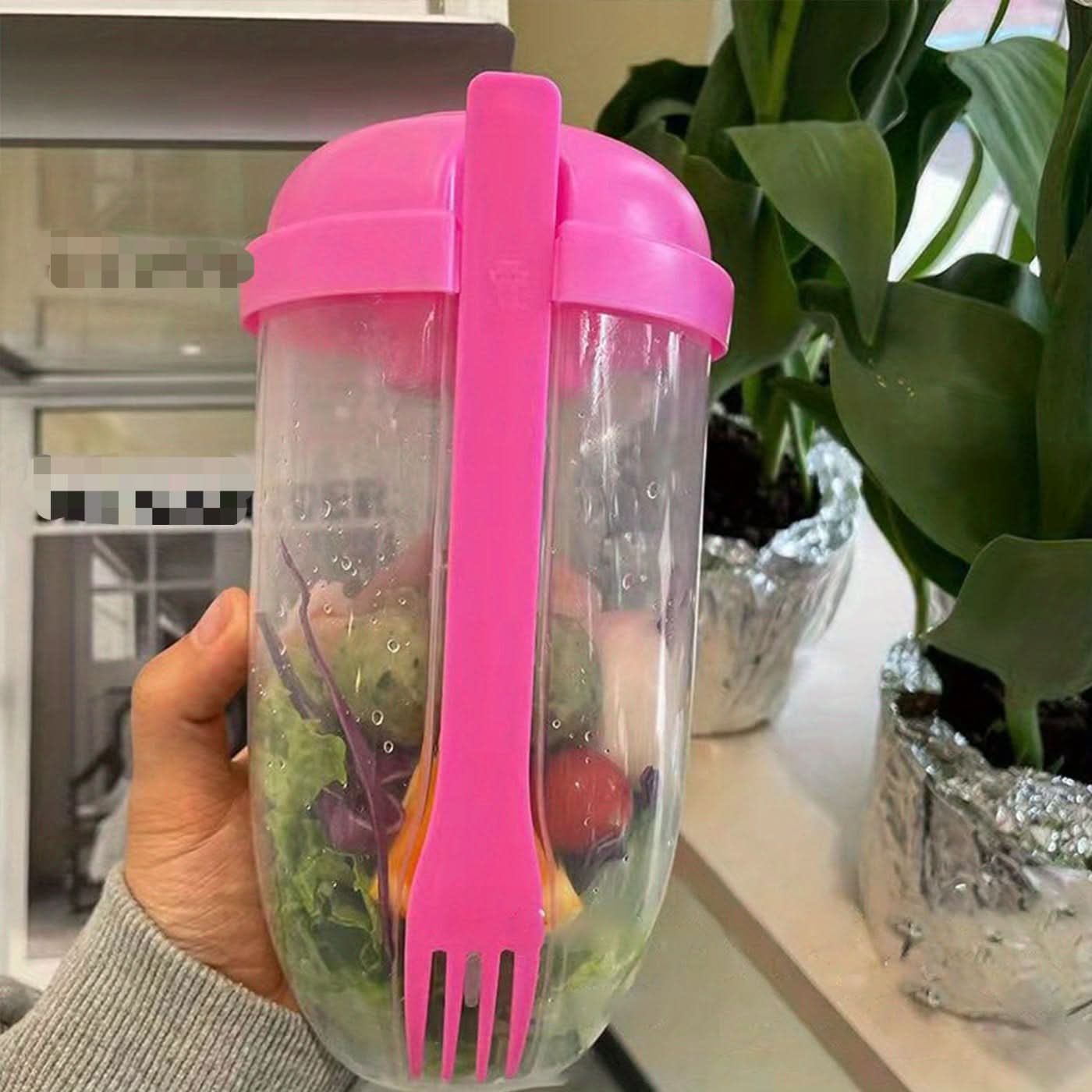1000ml Salad Shaker Cup with Lid
