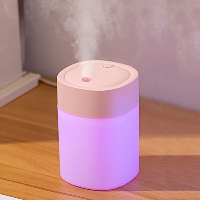 Colorful Mini Humidifier - USB-Powered for Desktop, Car & Home