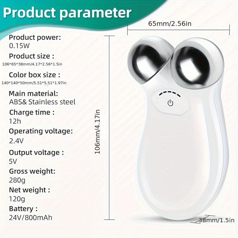 3-Level USB Rechargeable Facial Massager Device