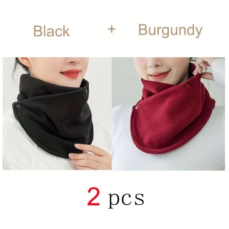 Two-Pack Winter Neck Scarf – Windproof, Warm Polyester Cycling Neck Protector