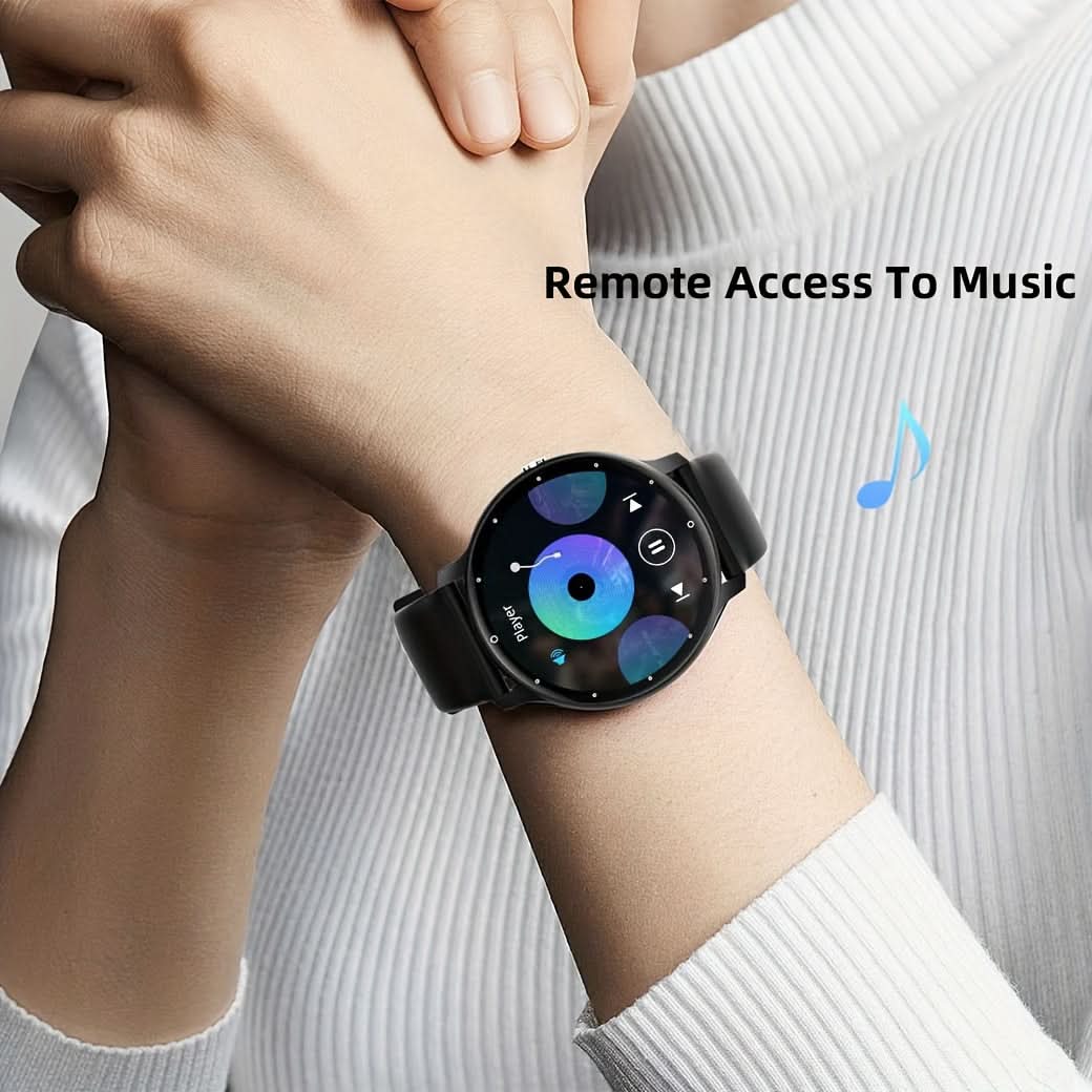 1.52"HD Round Screen Sport Smart Watch for Men and Women (Black)