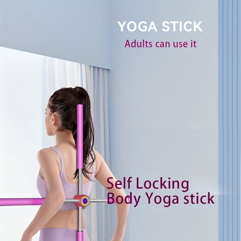 Green Body Stick Yoga Tool – Posture Correction & Fitness
