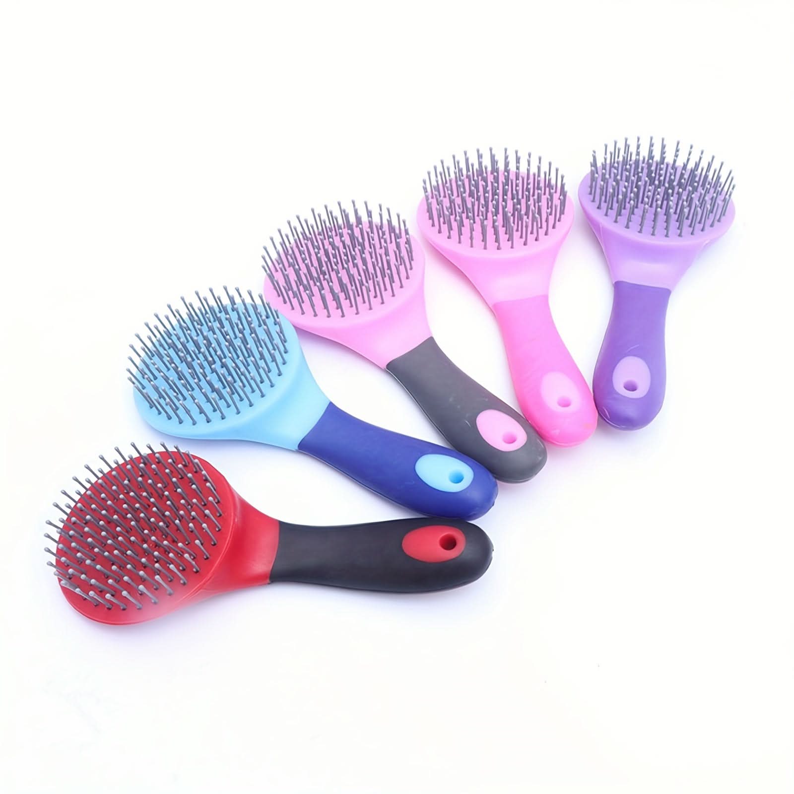 Long-Handled Horse Grooming Comb with Soft Grip
