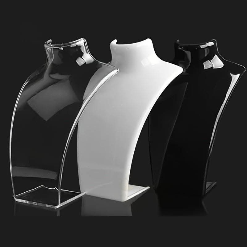 Deluxe Necklace Display Stand – Adjustable Portrait Neck Design