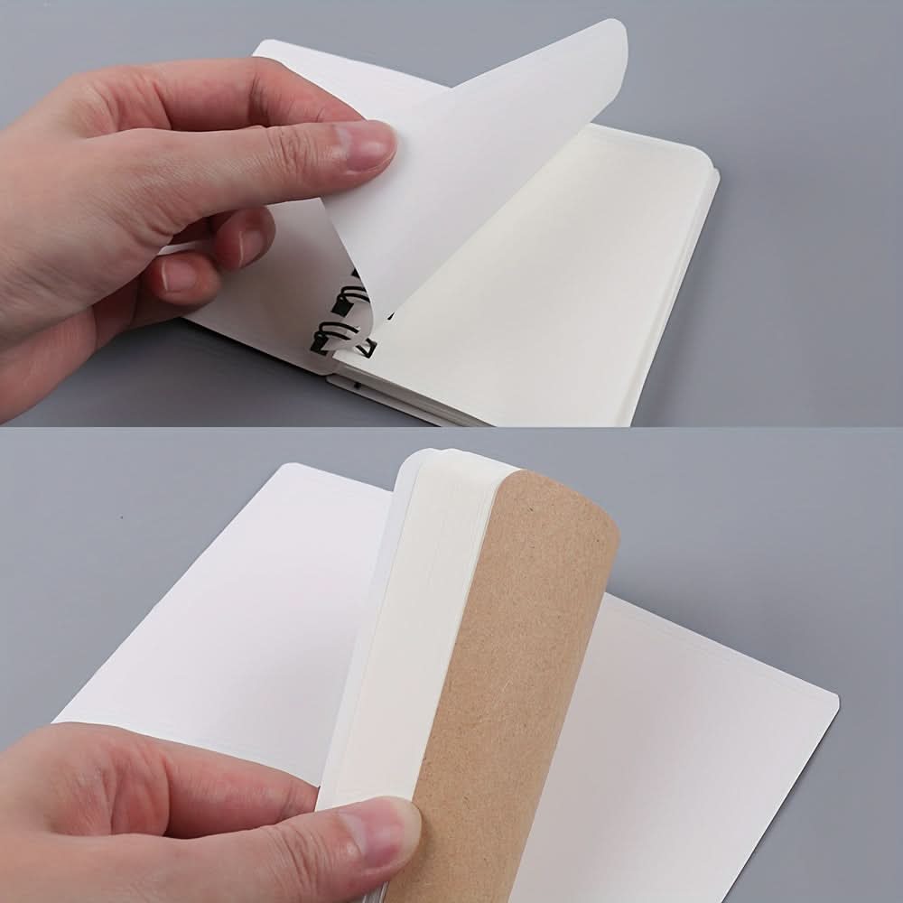 4-Pack A7 Mini Pocket Notebooks –Portable Coil Notepads for Writing & Drawing