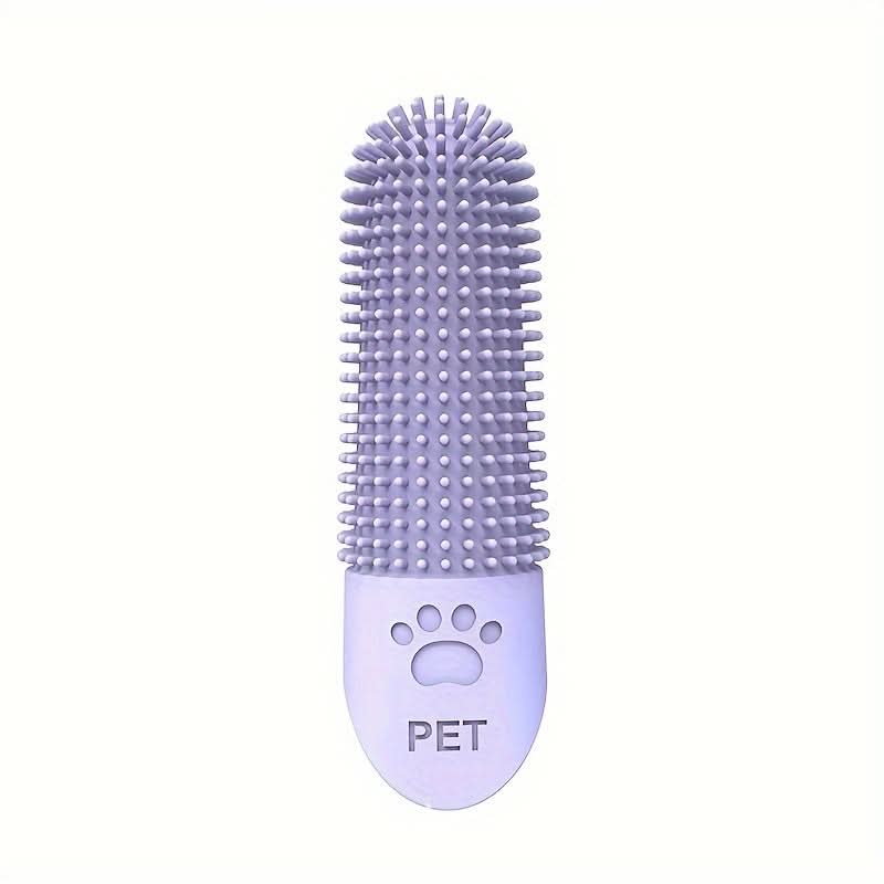 360° Silicone Pet Finger Toothbrush for Dogs & Cats