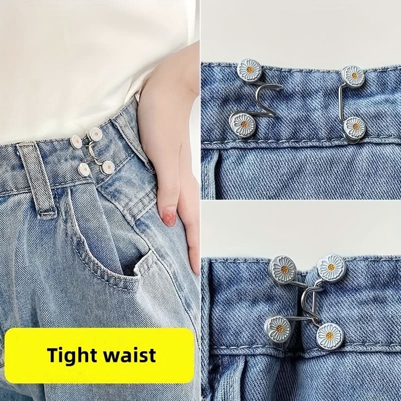 4 Sets Adjustable Waist Extenders for Jeans