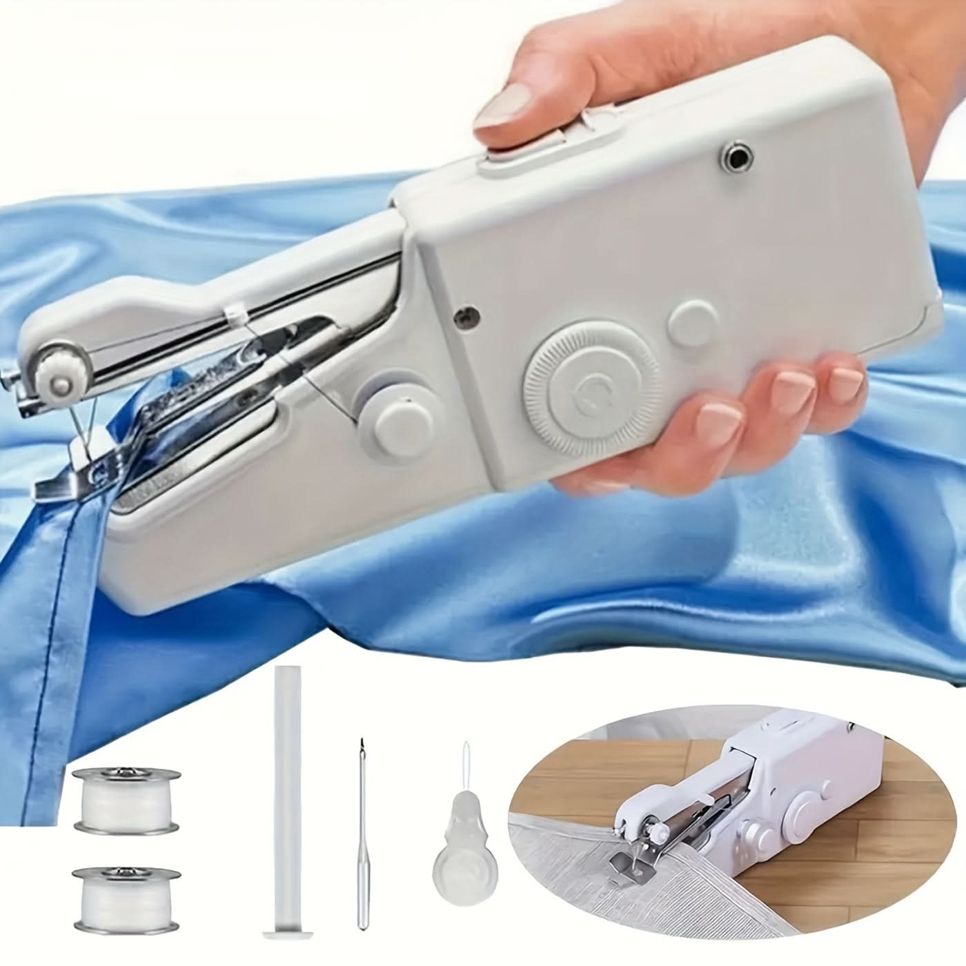 Compact Handheld Sewing Machine for Quick Repairs