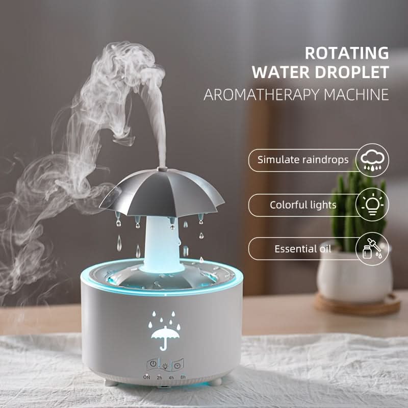 Umbrella Lamp Humidifier with LED Night Light