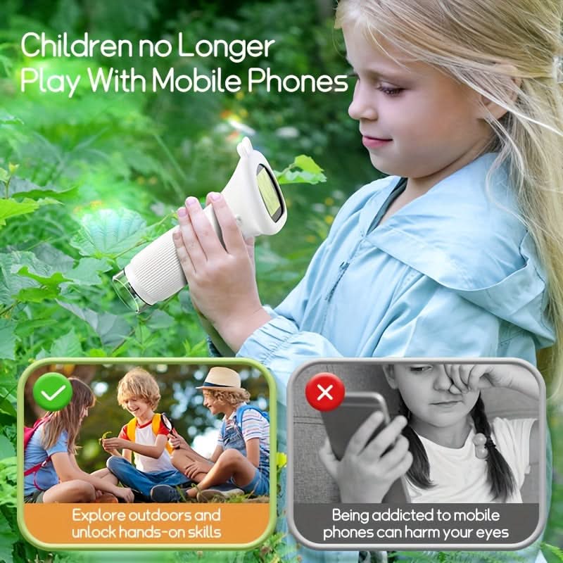 1000x Magnifier Mini Electron Microscope for Kids – LED Photo & Video Function