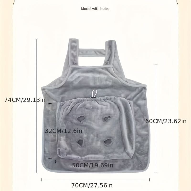 Deluxe Cotton Cat Grooming Apron