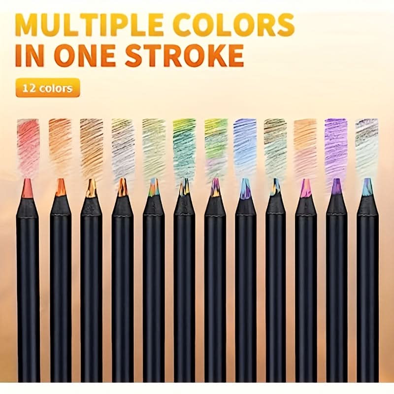 10 Pc Rainbow Magic Markers – Gradient Color Art & Doodle Pens