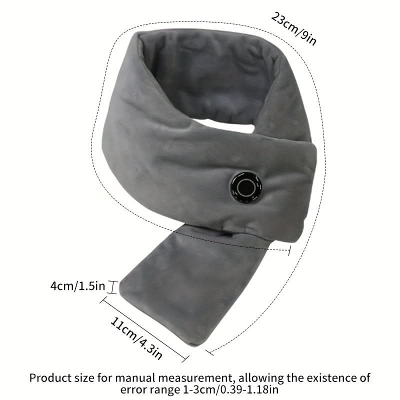 USB Heated Neck Warmer – 3-Speed Cotton Scarf