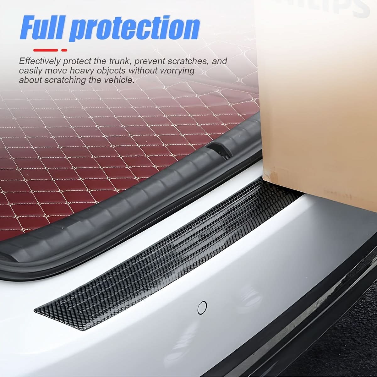 Carbon Fiber Rear Bumper Protector Guard