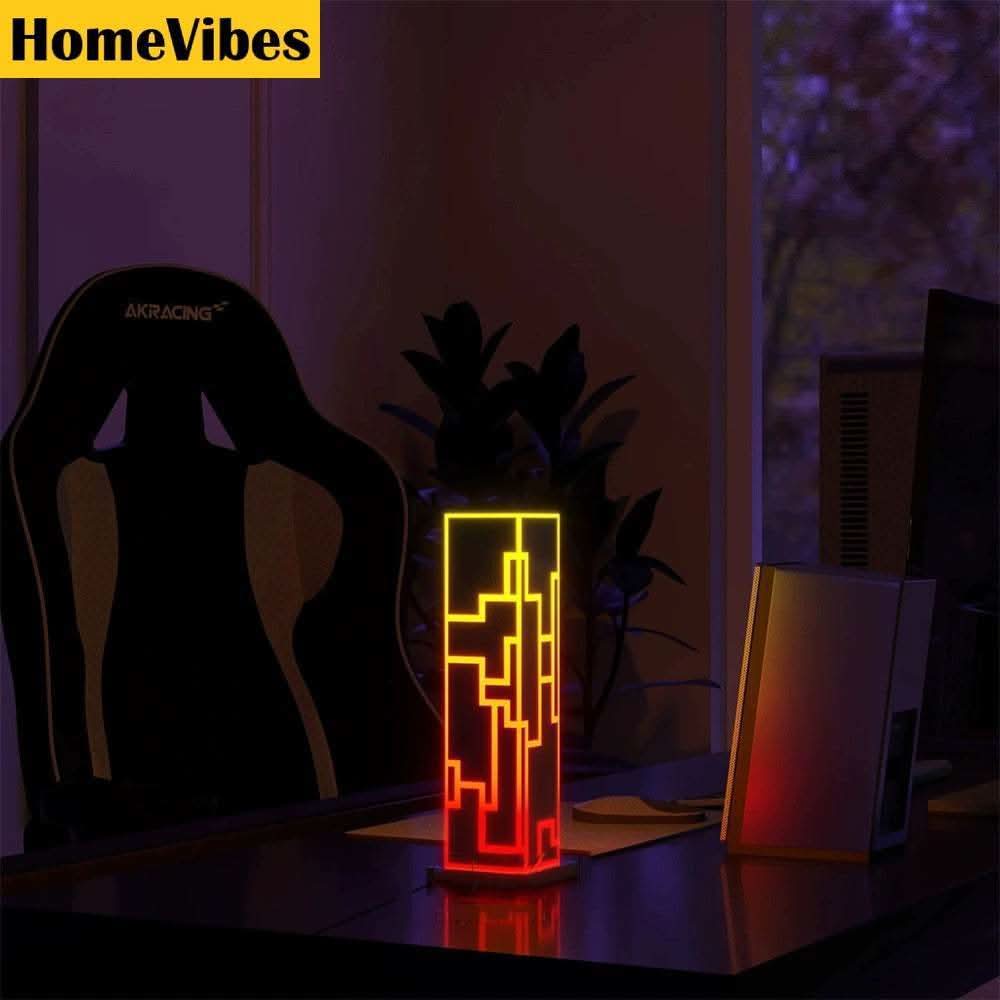 RGB LED Table Lamp - USB Powered, Dimmable Color Changing Night Light