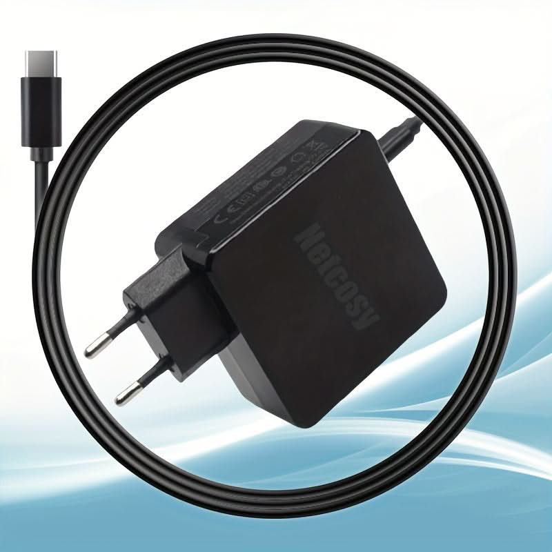 65W PD USB-C Fast Charger - Universal, Dual Voltage, US & EU Plugs