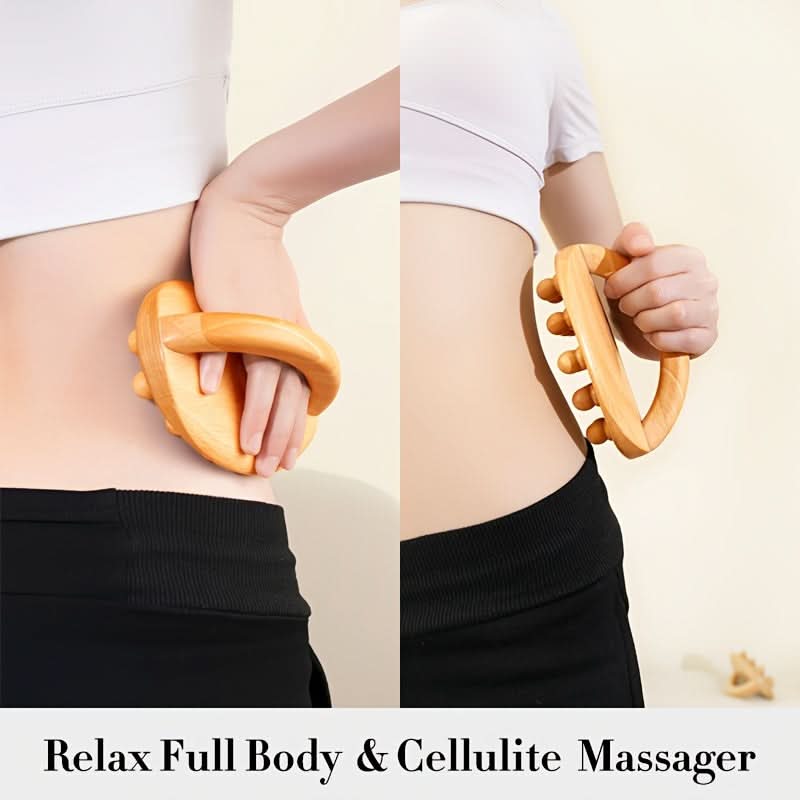 Wood Gua Sha Massage Sticks – 12 Bead Design
