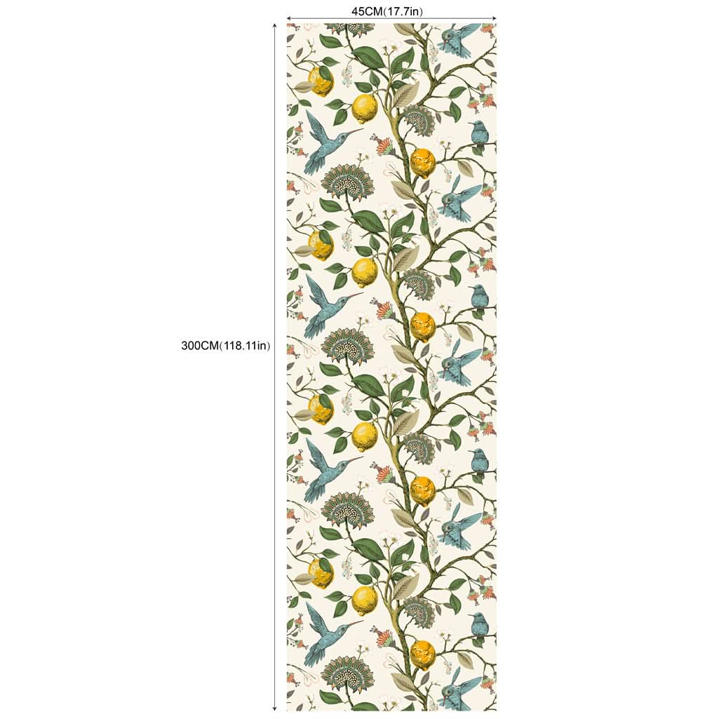 Bluebird Lemon Tree Removable Wallpaper Roll