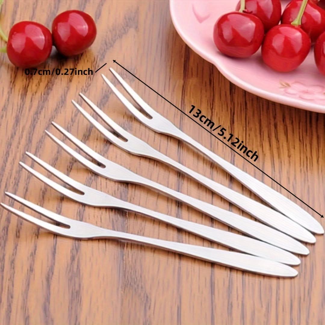 20-Piece Stainless Steel Mooncake Fork Set
