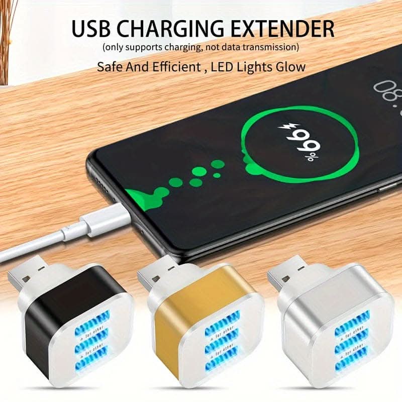 3-Port USB 2.0 Hub Expander - Multi-Purpose Connector