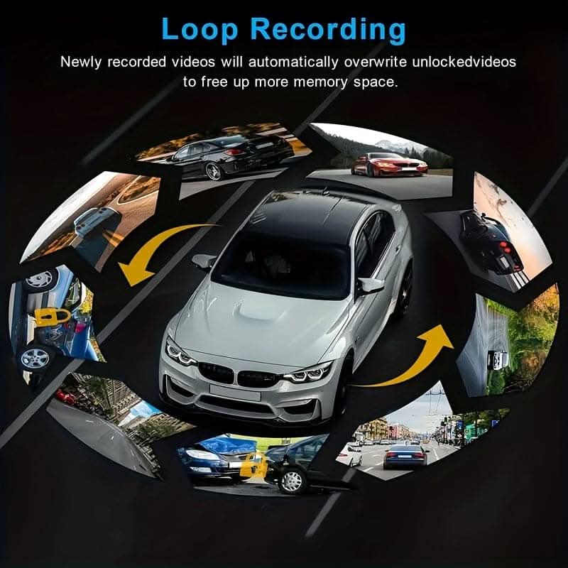 Dual Lens 1080P Dash Cam – Wide-Angle