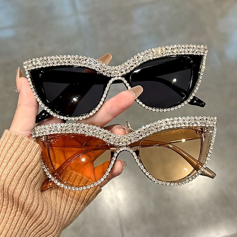 Luxury Rhinestone Cat Eye Sunglasses for Women