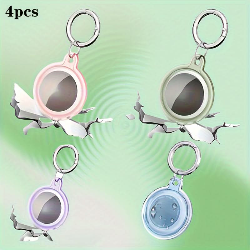 Waterproof TPU AirTag Case with Keychain