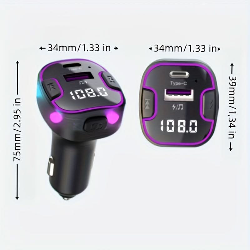 Bluetooth 5.3 Audio Transmitter Car Kit