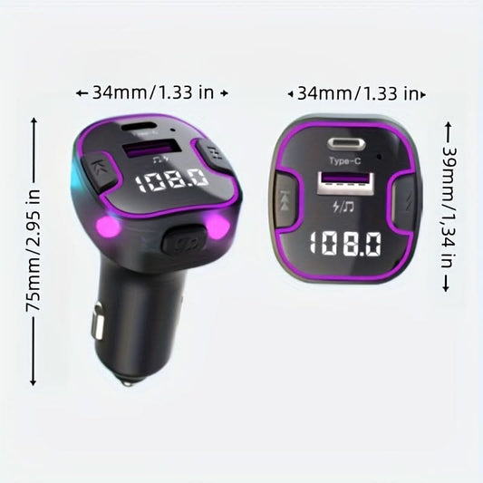Bluetooth 5.3 Audio Transmitter Car Kit