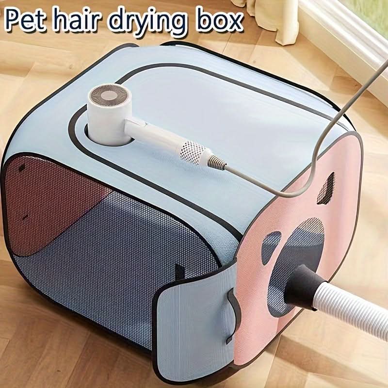 Foldable Pet Drying Box for Cats & Small Animals