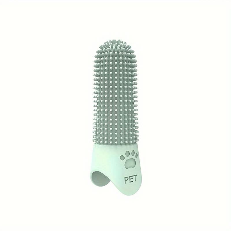 360° Silicone Pet Finger Toothbrush for Dogs & Cats