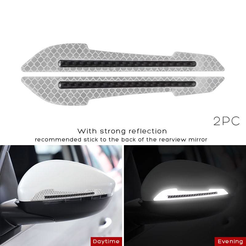 Reflective Safety Car Stickers – Rearview Mirror & Door Edge Tape