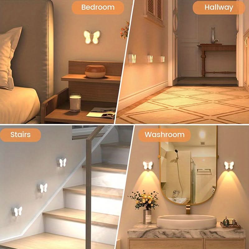 Smart Butterfly LED Night Light with Motion Sensor