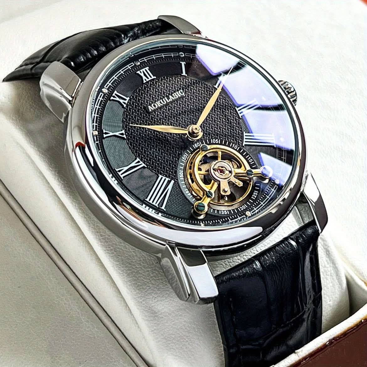 Luxury Men's Mechanical Watch - Tourbillon Automatic Movement