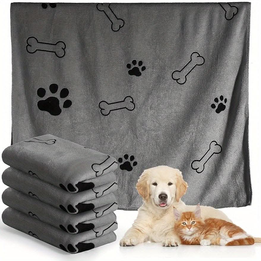 Microfiber Pet Towel Set for Dogs & Cats