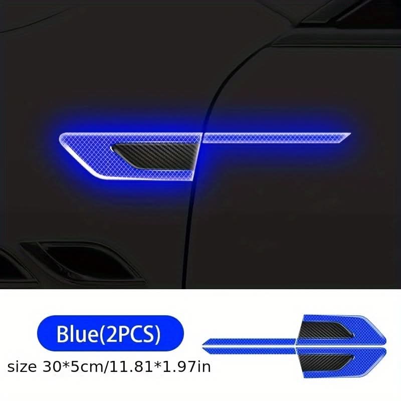 Reflective Resin Car Door Protector Strips – Anti-Collision Safety Decals