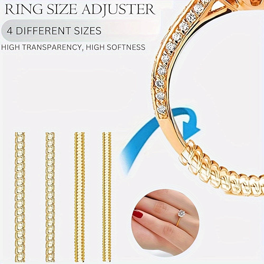 Silicone Ring Sizer Guards – Invisible Spiral Tighteners for Loose Rings