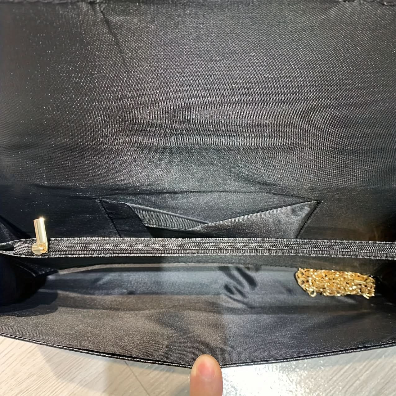 Vintage Crocodile Envelope Clutch, Faux Leather Crossbody