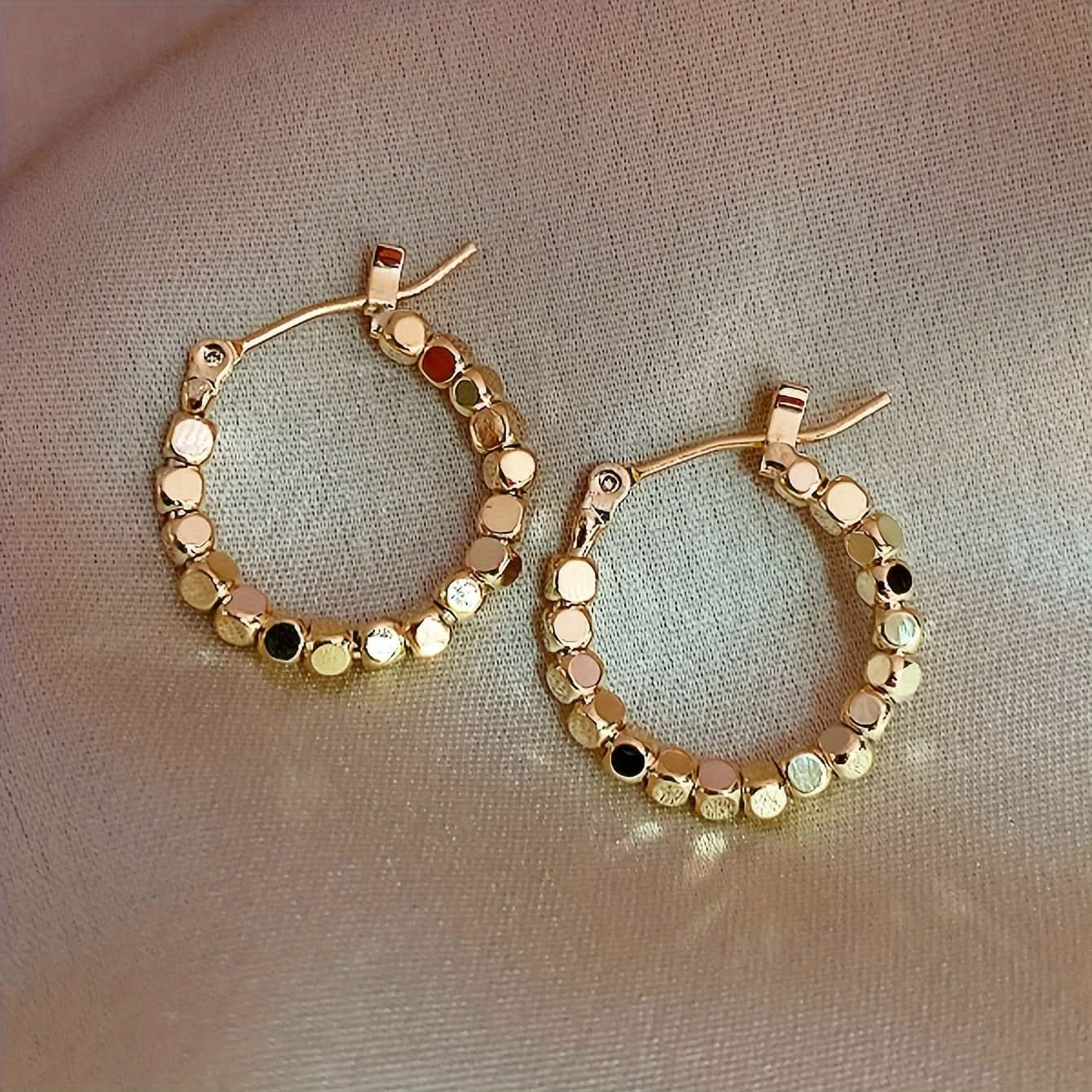 Round Vintage-Inspired Hoop Earrings