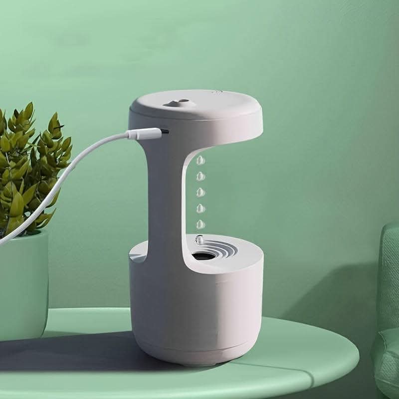 Anti-Gravity Humidifier with LED Clock Display – Ultrasonic Cool Mist Diffuser