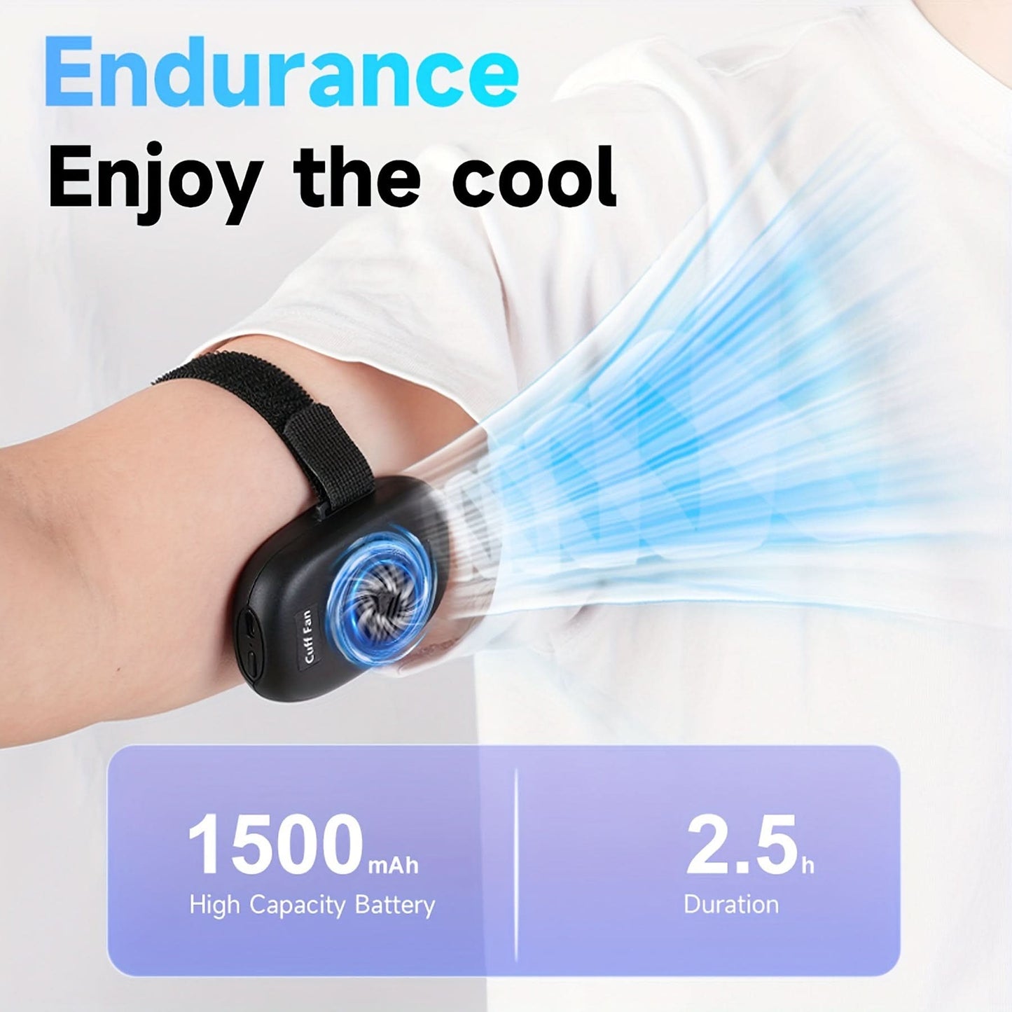 Bladeless Arm Cuff & Neck Fan – Portable Mini Fan
