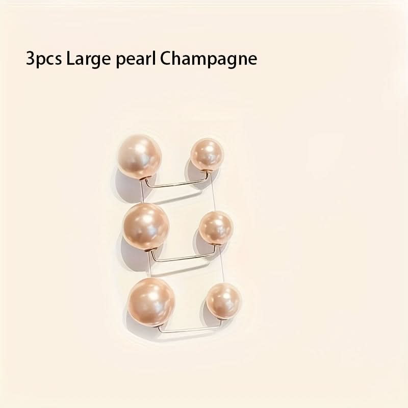 Elegant Pearl-Backed Clothespins in White - Chic Sewing Accessory
