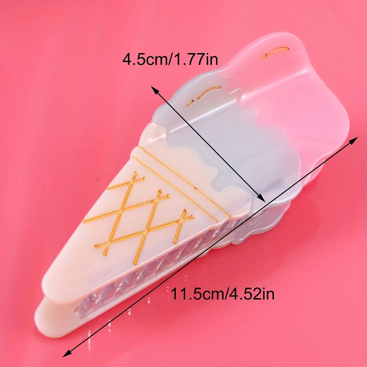 Cute Ice Cream Shape Hair Claw Clip