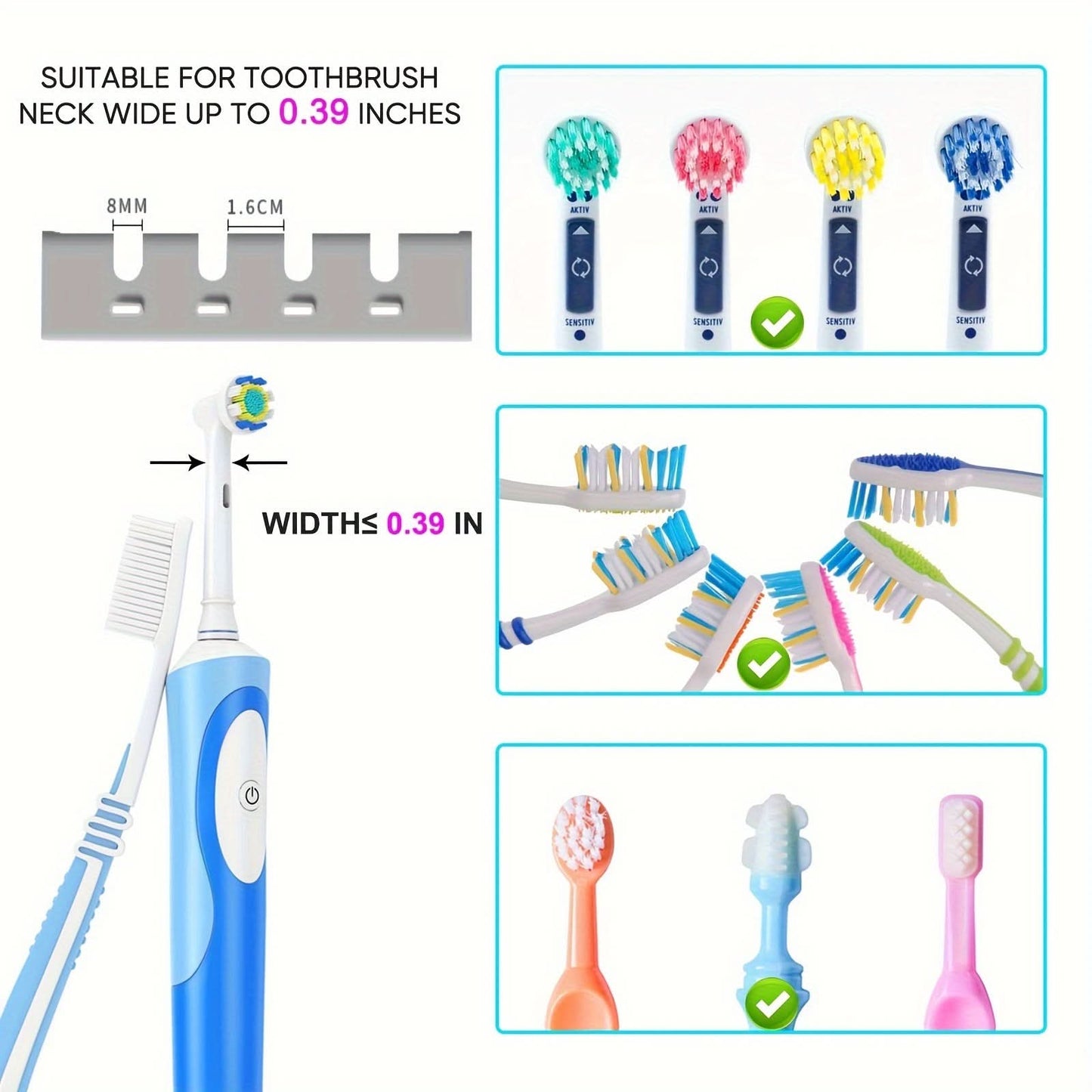4-Slot UV Toothbrush Cleaner with Rechargeable Timer